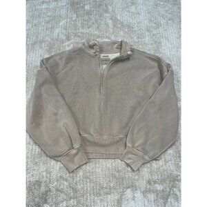 Abercrombie & Fitch Essential Sunday Half-zip Pullover Sweatshirt size medium